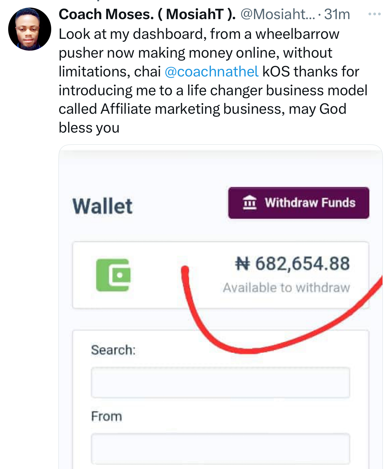 Moses' result screenshot